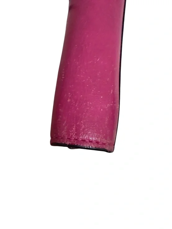 MCM Colorblock Wallet – Pink/Black Leather – Snap Closure - Picture 3 of 9